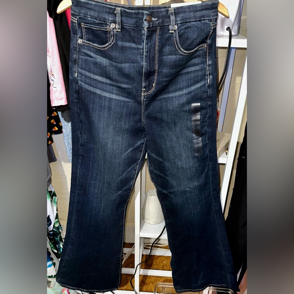 American Eagle Long Length Curvy Highest Rise Flare Jean